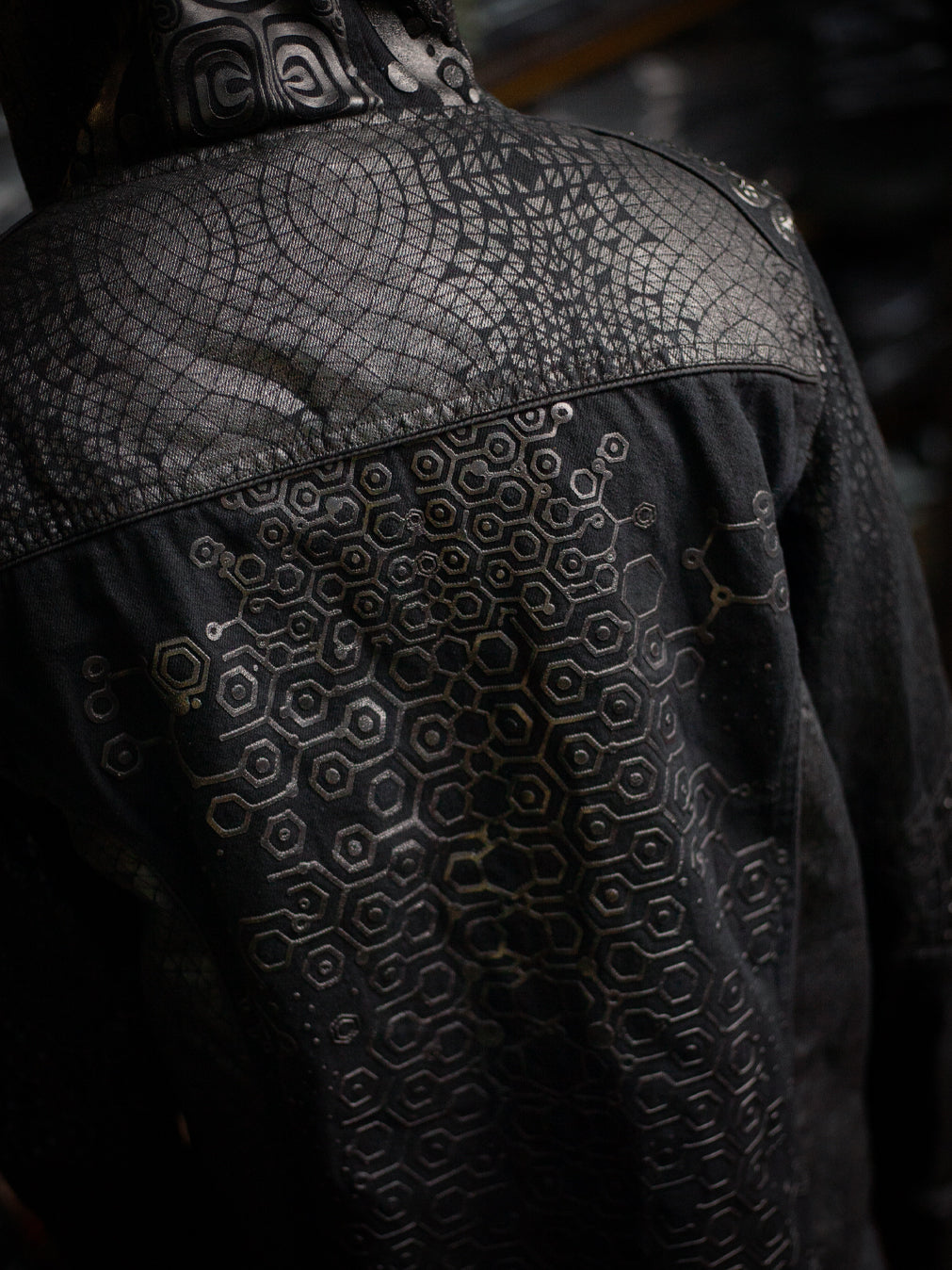 Jacket / Denim Screenprint Rubber - KAMBOZII DESINTEGRATION