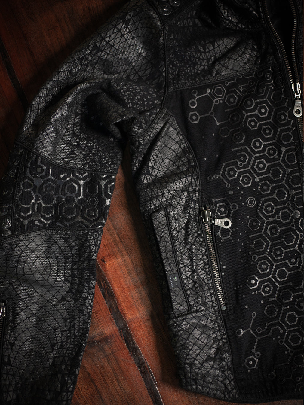 Jacket Men / Denim Screenprint Rubber - KAMBOZII DESINTEGRATION