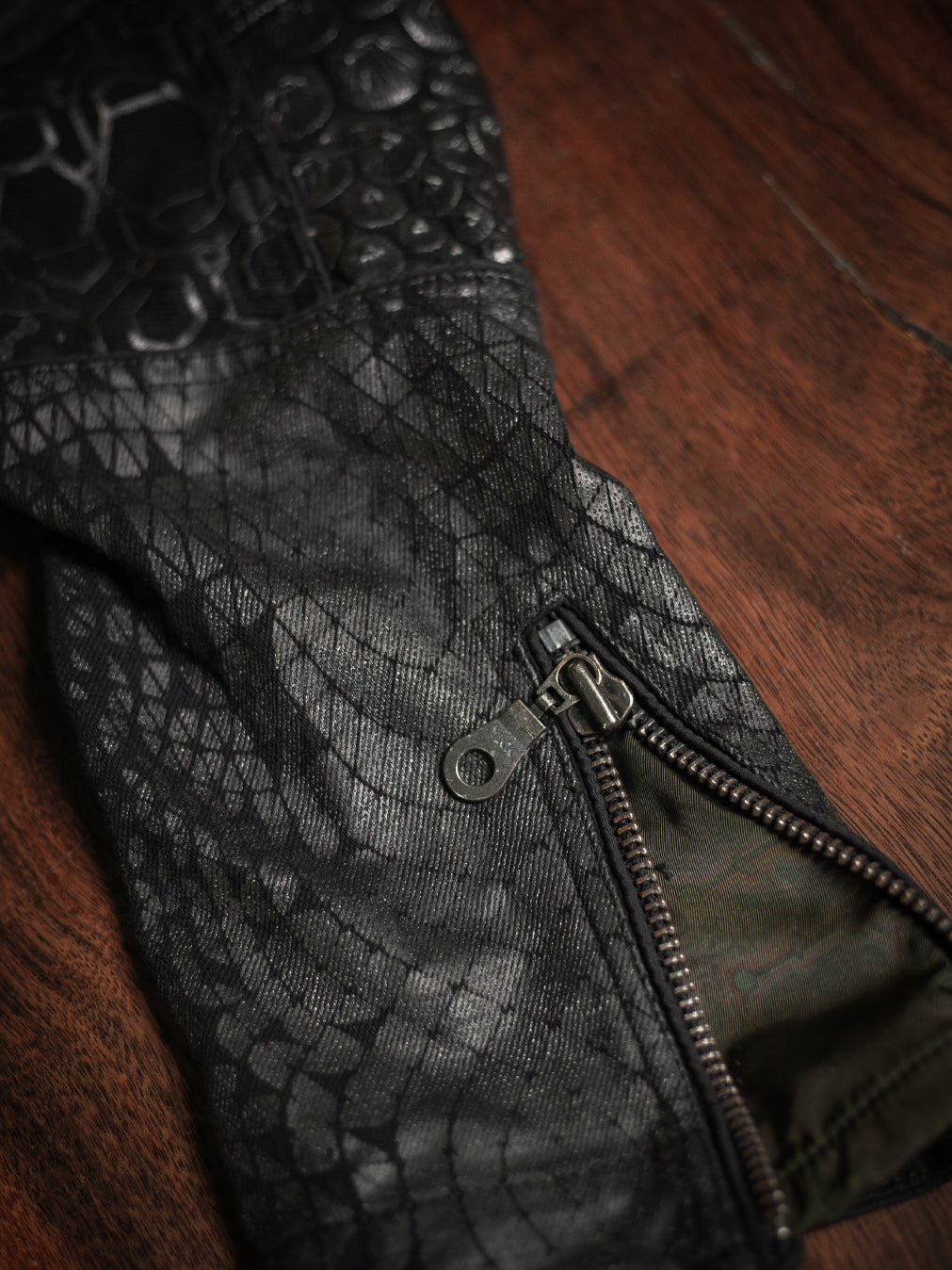 Jacket Men / Denim Screenprint Rubber - KAMBOZII DESINTEGRATION