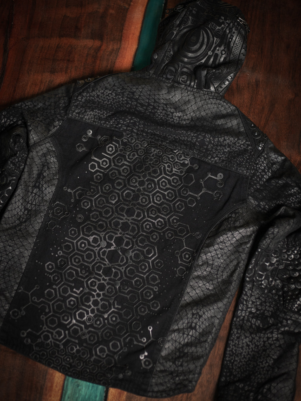 Jacket Men / Denim Screenprint Rubber - KAMBOZII DESINTEGRATION