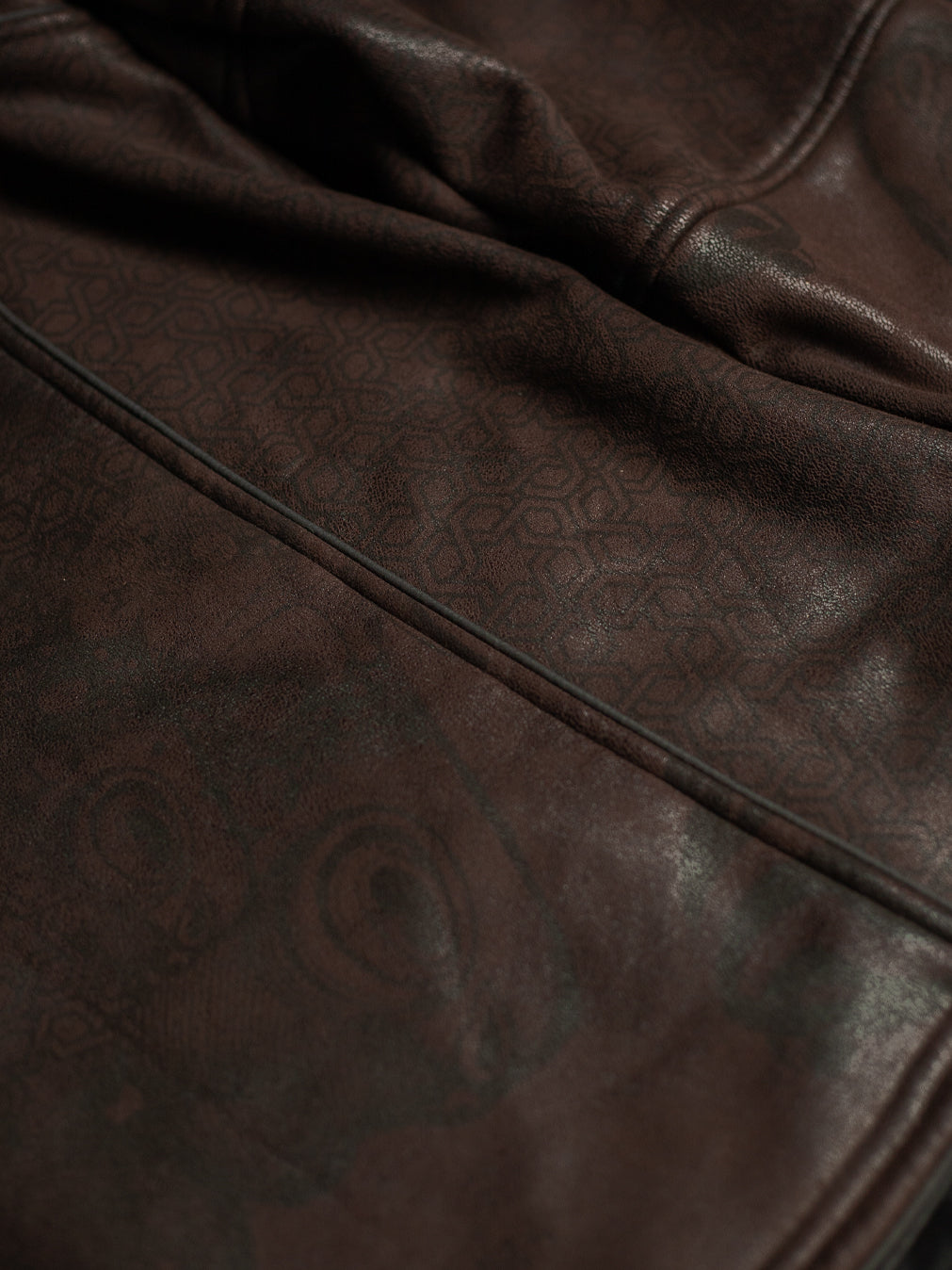 Jacket Men / High Tech Fake Leather  - Brown BUFO CORALIA