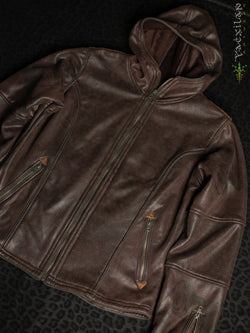 Jacket Men / High Tech Fake Leather  - Brown BUFO CORALIA