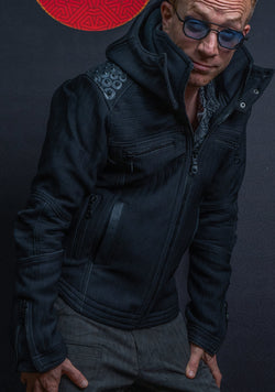 Jacket Men Hood / High Tech Alien - DARK ASH DRAGONS