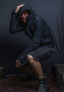 Hooded Jacket Men ALIEN / High Tech - DARK ASH DRAGONS