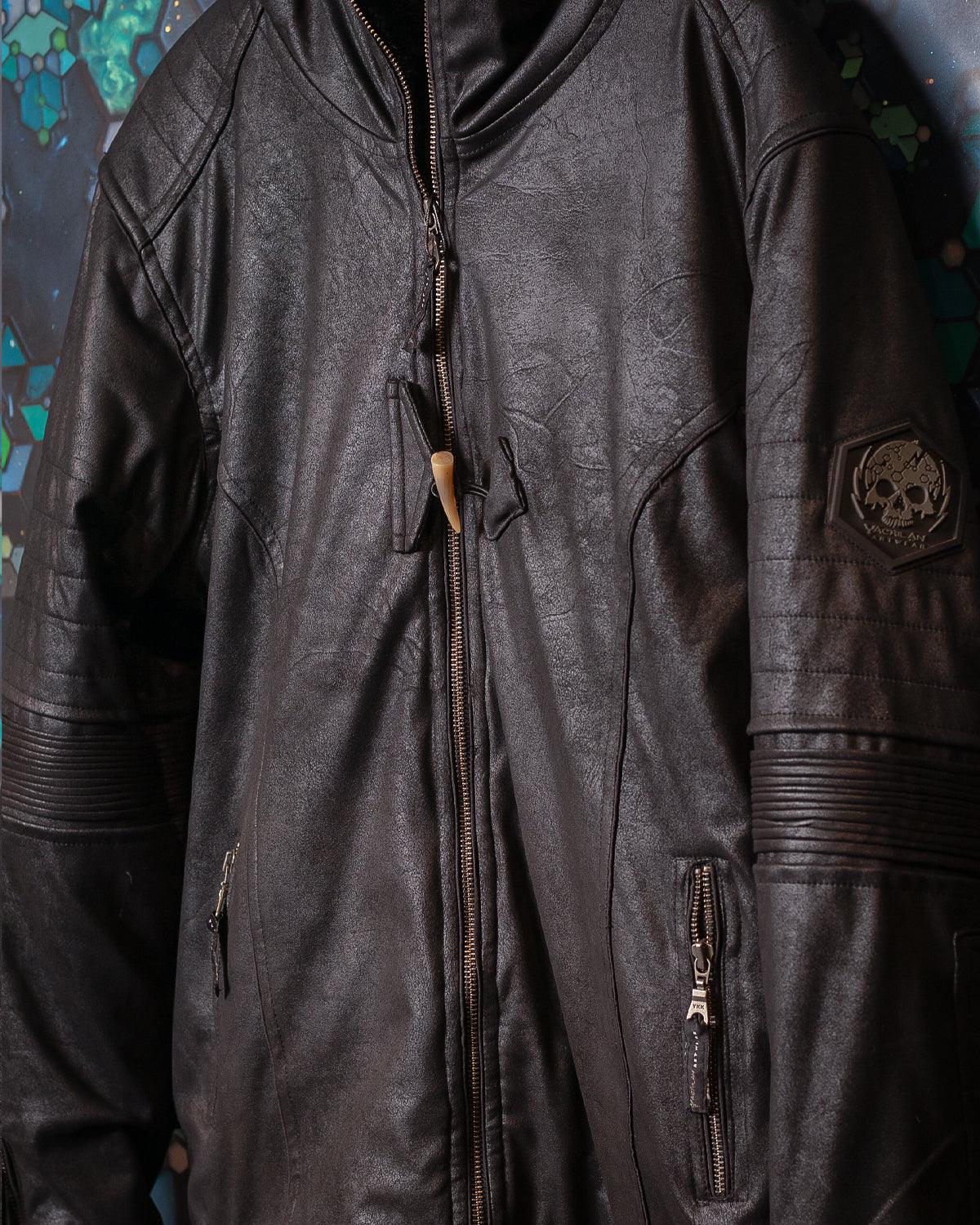 Jacket Men / Fake Leather - BLACK Rider - Yacxilan Artwear