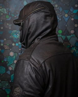 Jacket Men / Fake Leather - BLACK Rider - Yacxilan Artwear