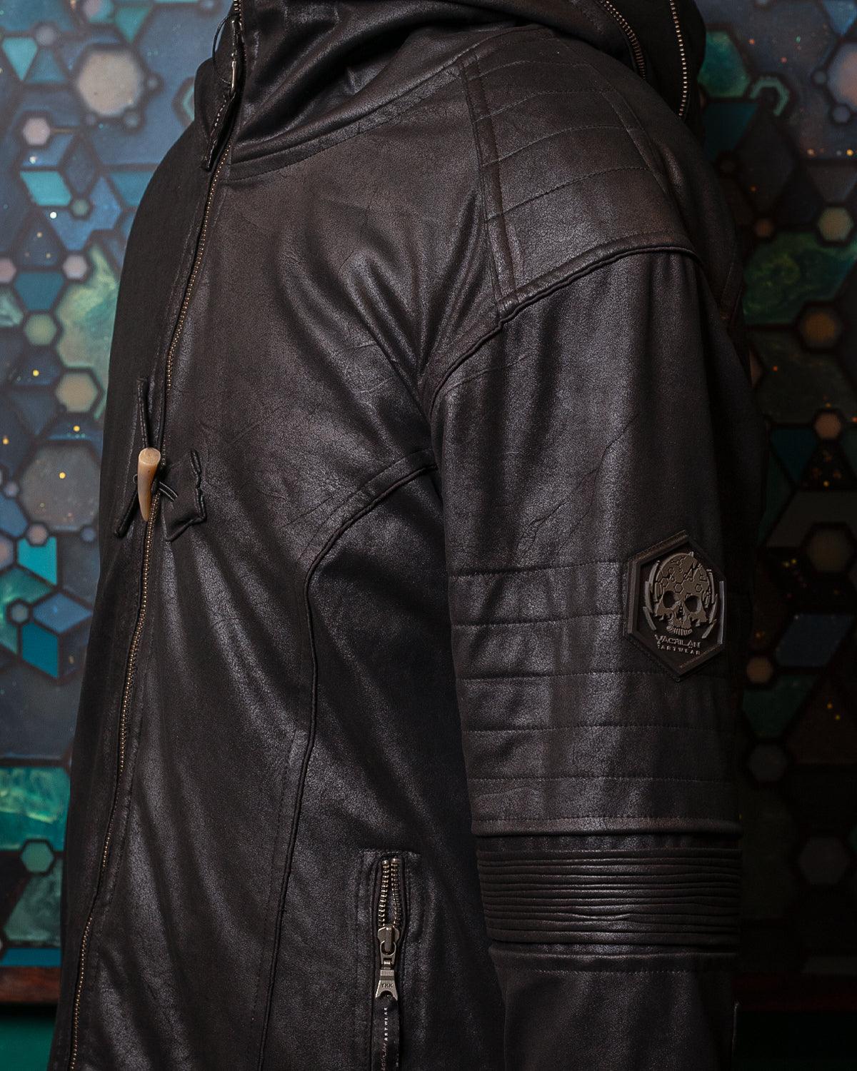 Jacket Men / Fake Leather - BLACK Rider - Yacxilan Artwear