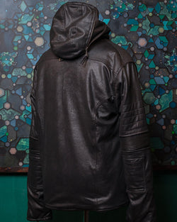 Jacket Men / Fake Leather - BLACK Rider - Yacxilan Artwear