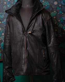 Jacket Men / Fake Leather - BLACK Rider - Yacxilan Artwear