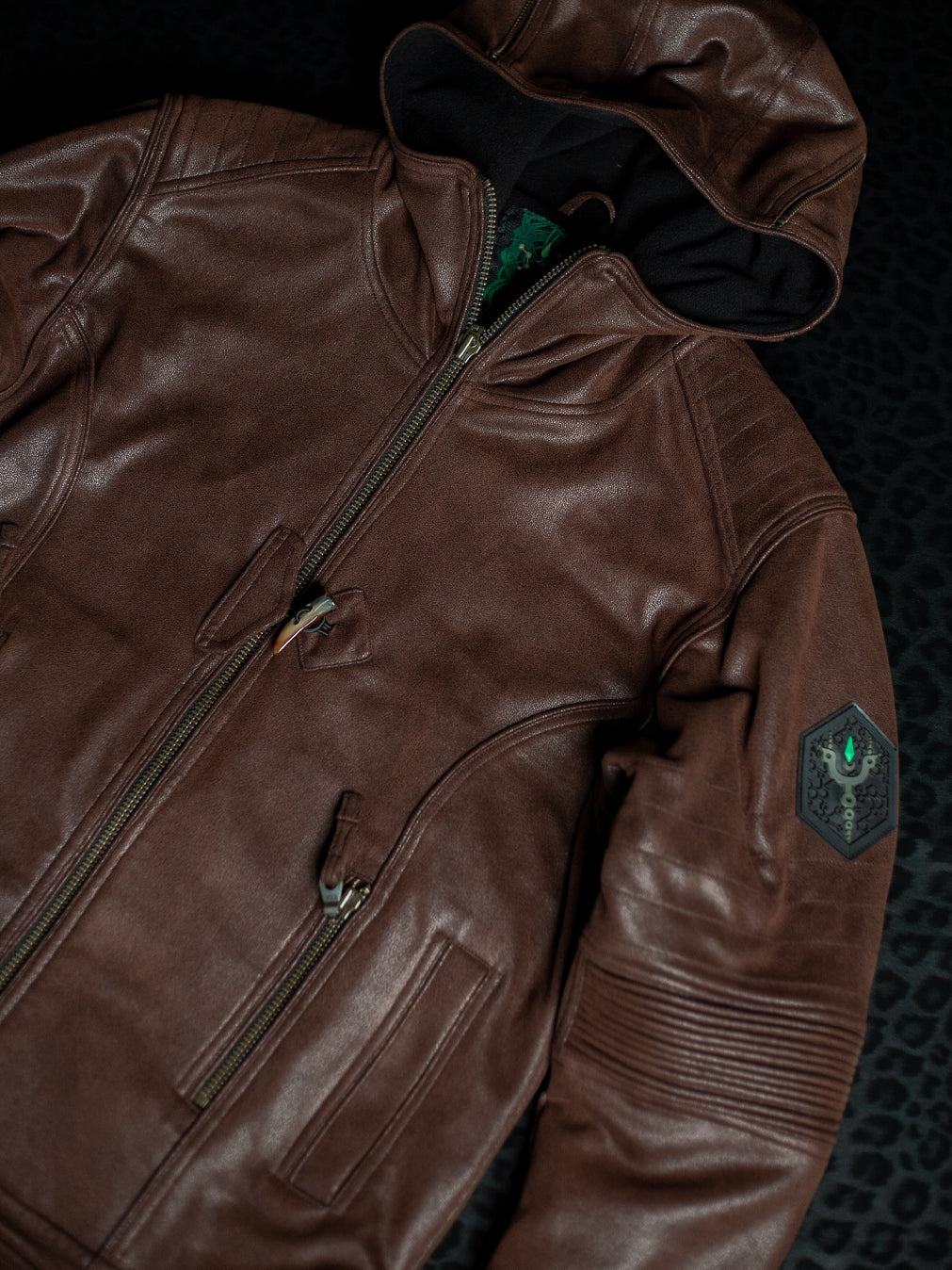 Jacket Men / Fake Leather - BROWN