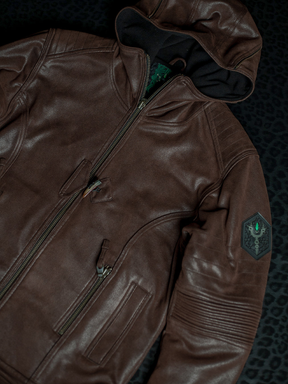 Jacket / Fake Leather - BROWN