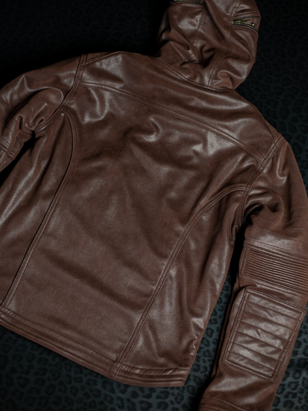 Jacket Men / Fake Leather - BROWN