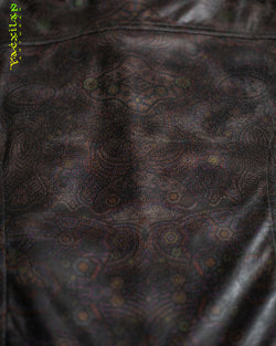 Jacket Men / Fake Leather - Grey PSYCHEDELIKA Snake