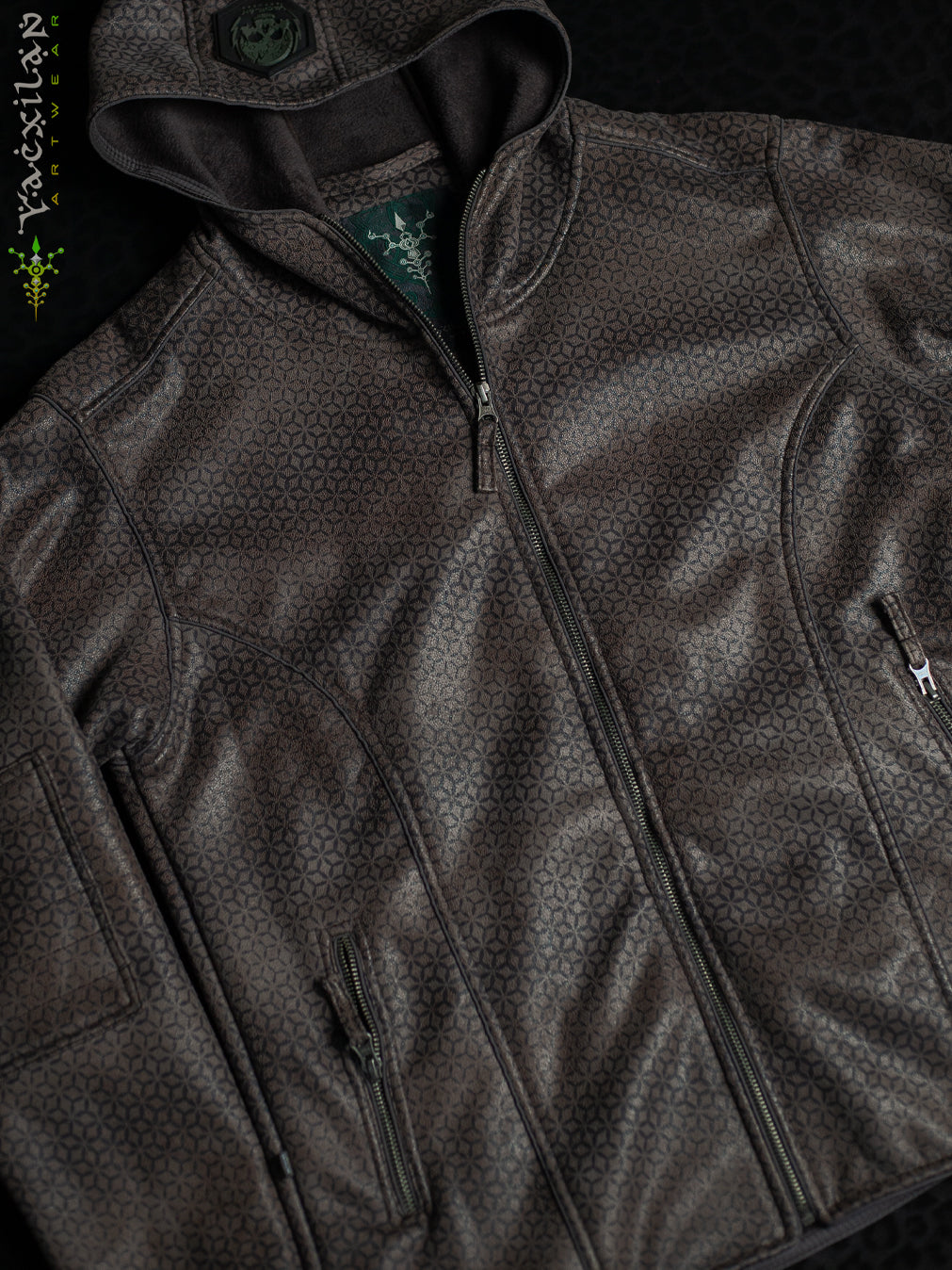 Jacket Men / High Tech Fake Leather  - Grey FROST