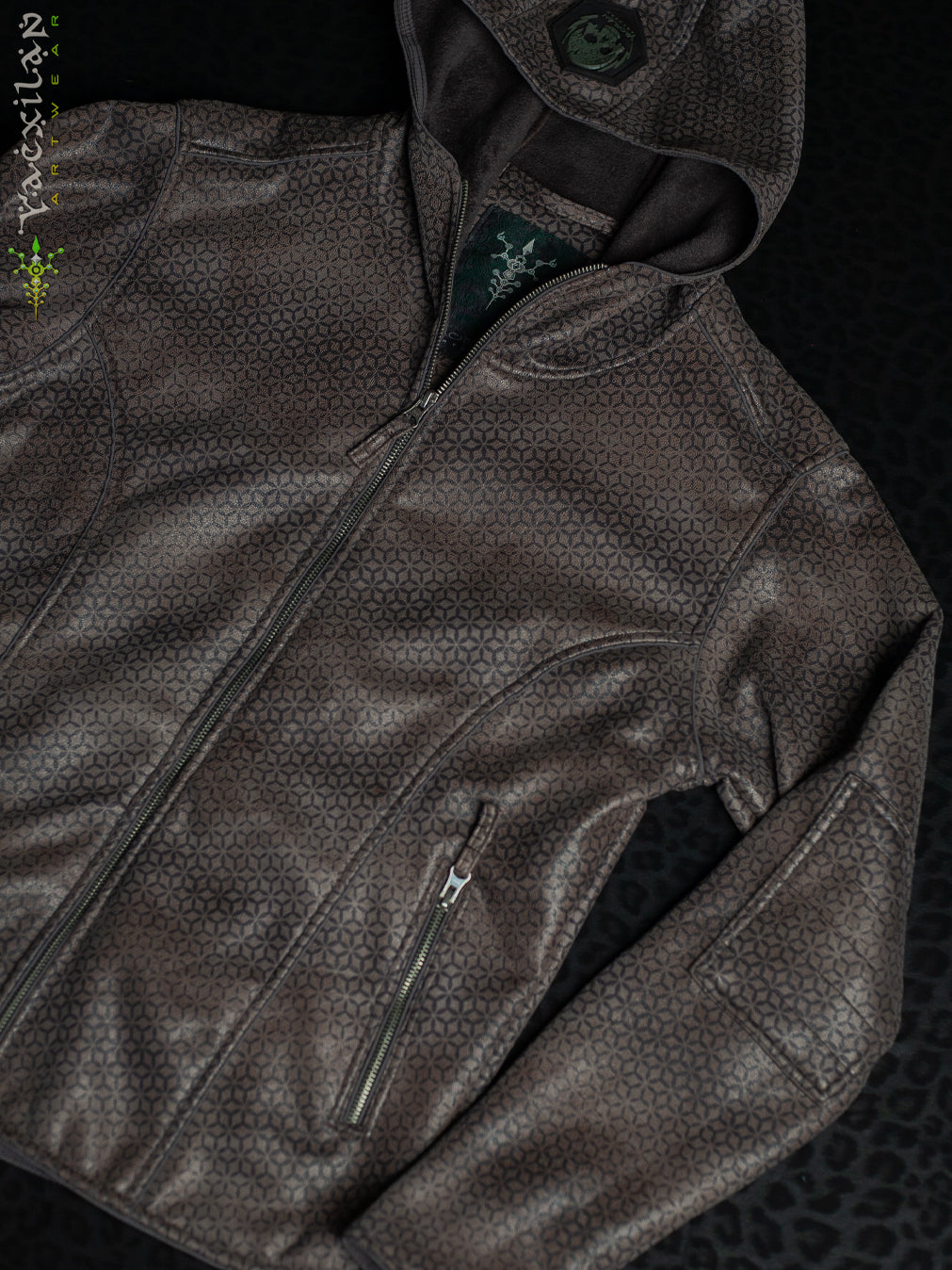 Jacket Men / High Tech Fake Leather  - Grey FROST