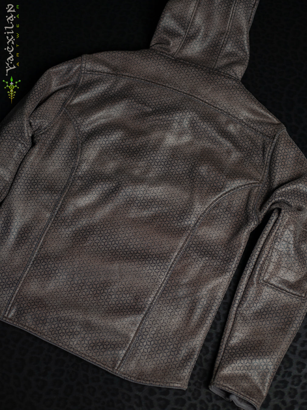 Jacket Men / High Tech Fake Leather  - Grey FROST