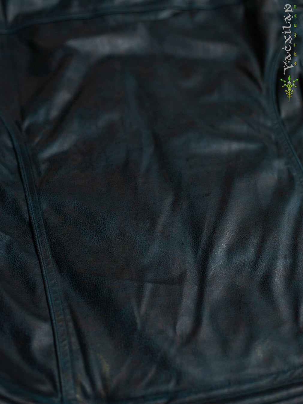 Jacket Men / Fake Leather Ultra FUR - Bottlgreen Snake SANDOKAN