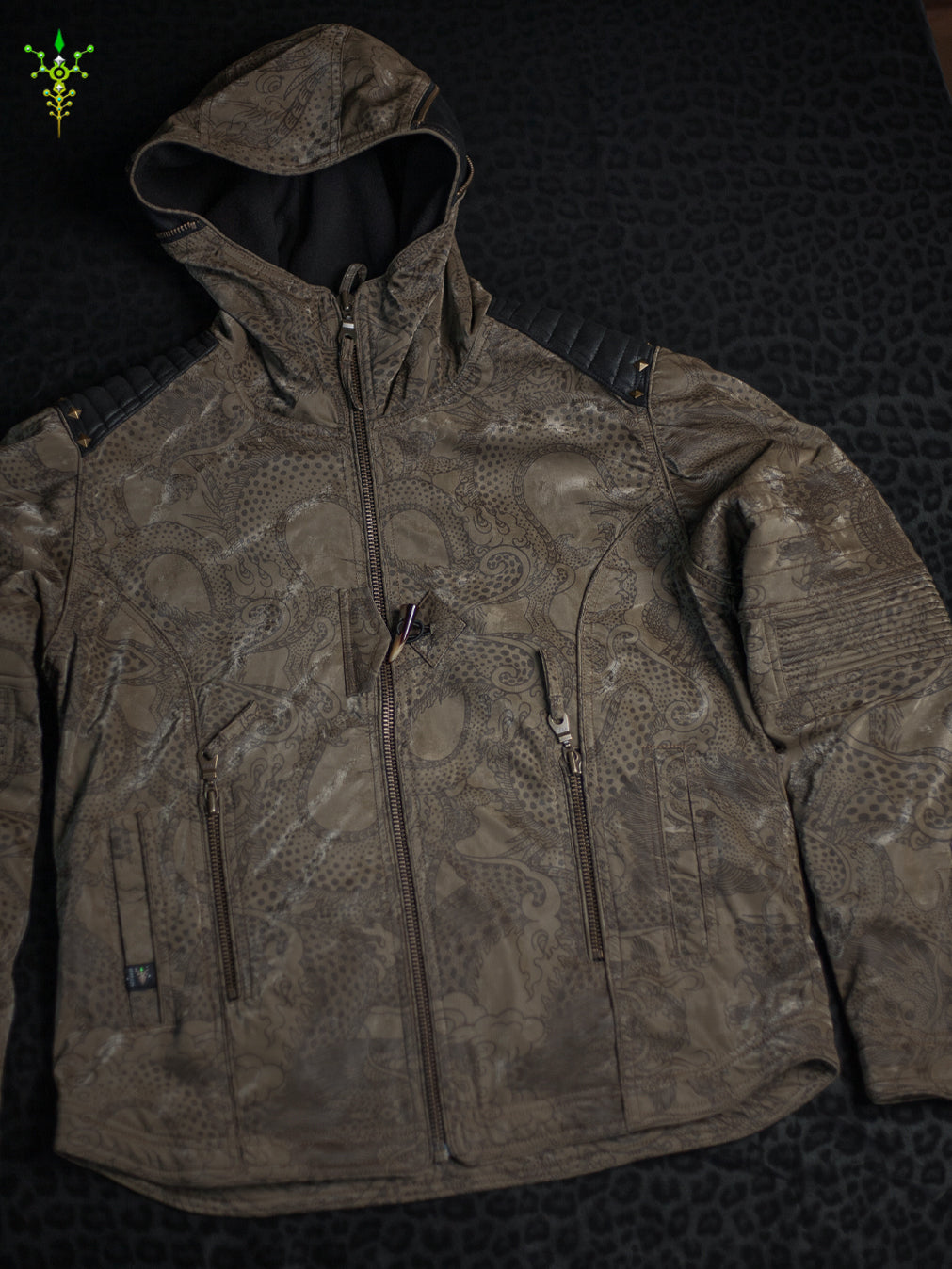 Jacket  / Waterproof Poliamide Viscose - DRAGONS Olive Flakes