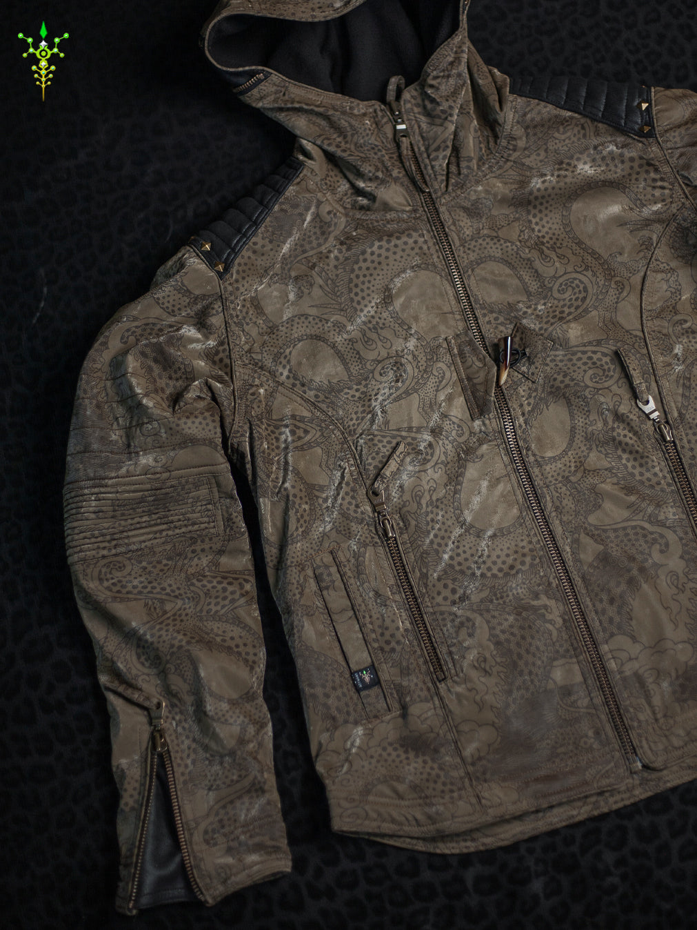 Jacket  / Waterproof Poliamide Viscose - DRAGONS Olive Flakes