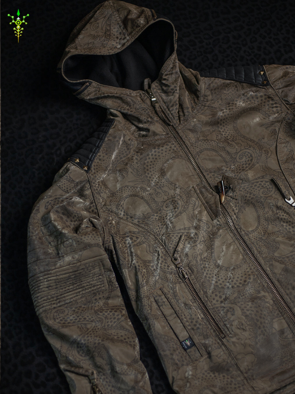 Jacket  / Waterproof Poliamide Viscose - DRAGONS Olive Flakes