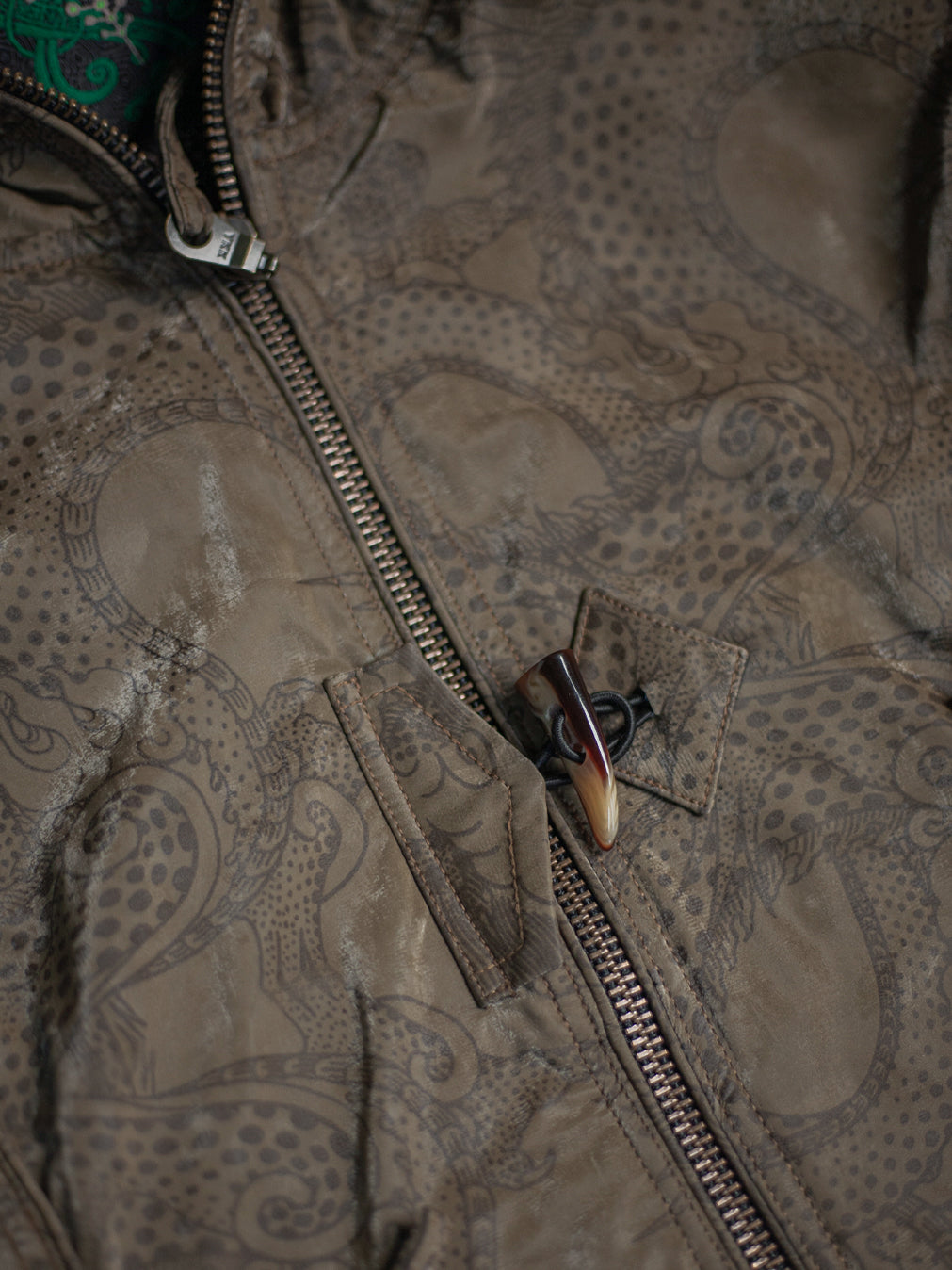 Jacket  / Waterproof Poliamide Viscose - DRAGONS Olive Flakes