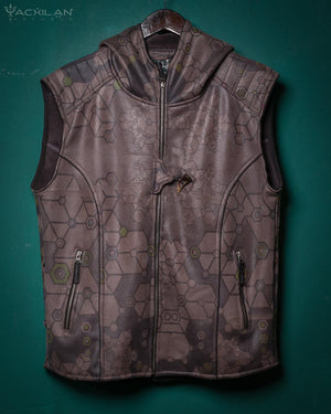 Jacket Men Sleeveless / Fake Leather High Tech - SHAMANKA