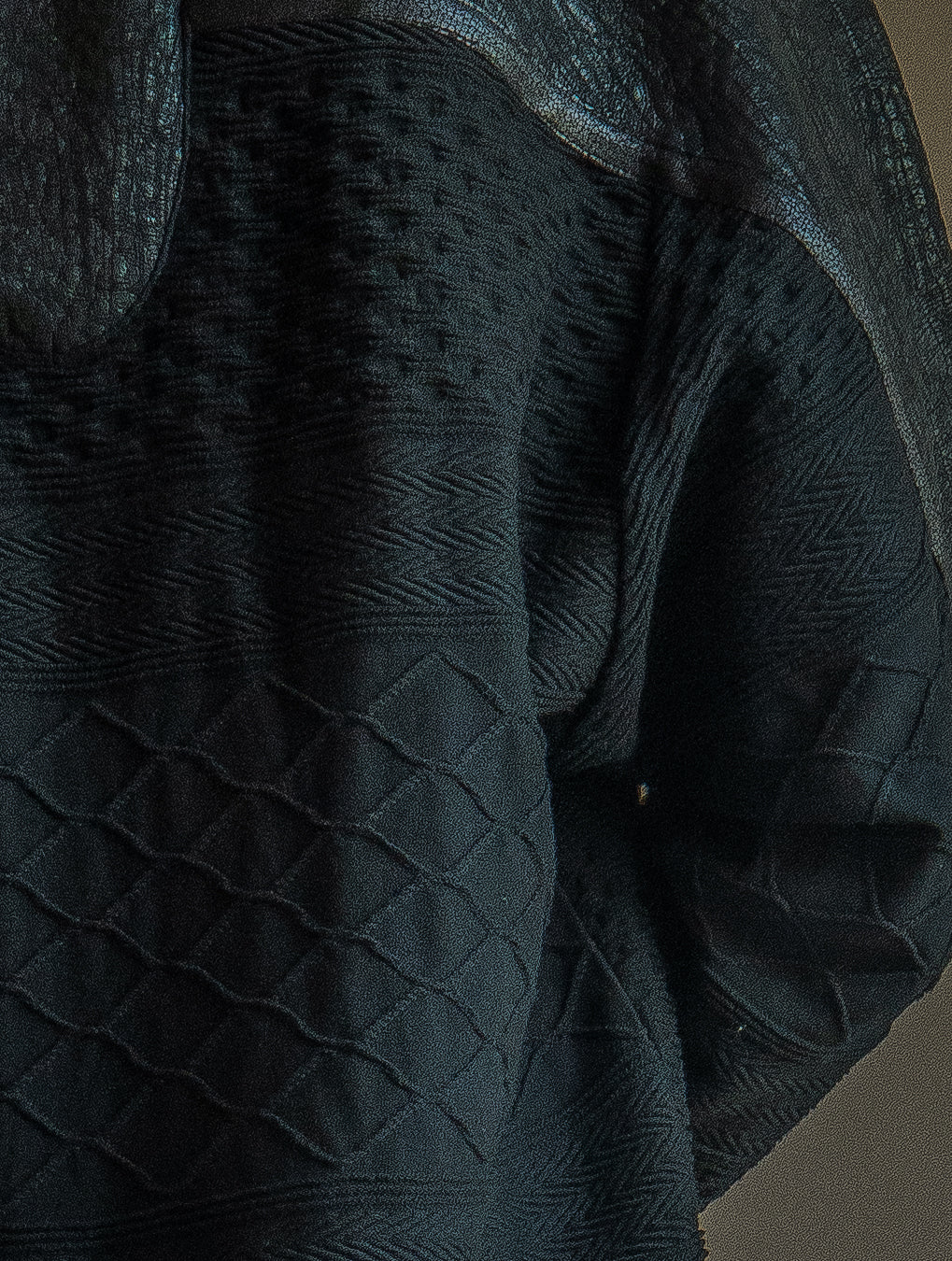 Jacket Men Otom / Woven Cotton and Fake Leather - WOODLAND ELVES