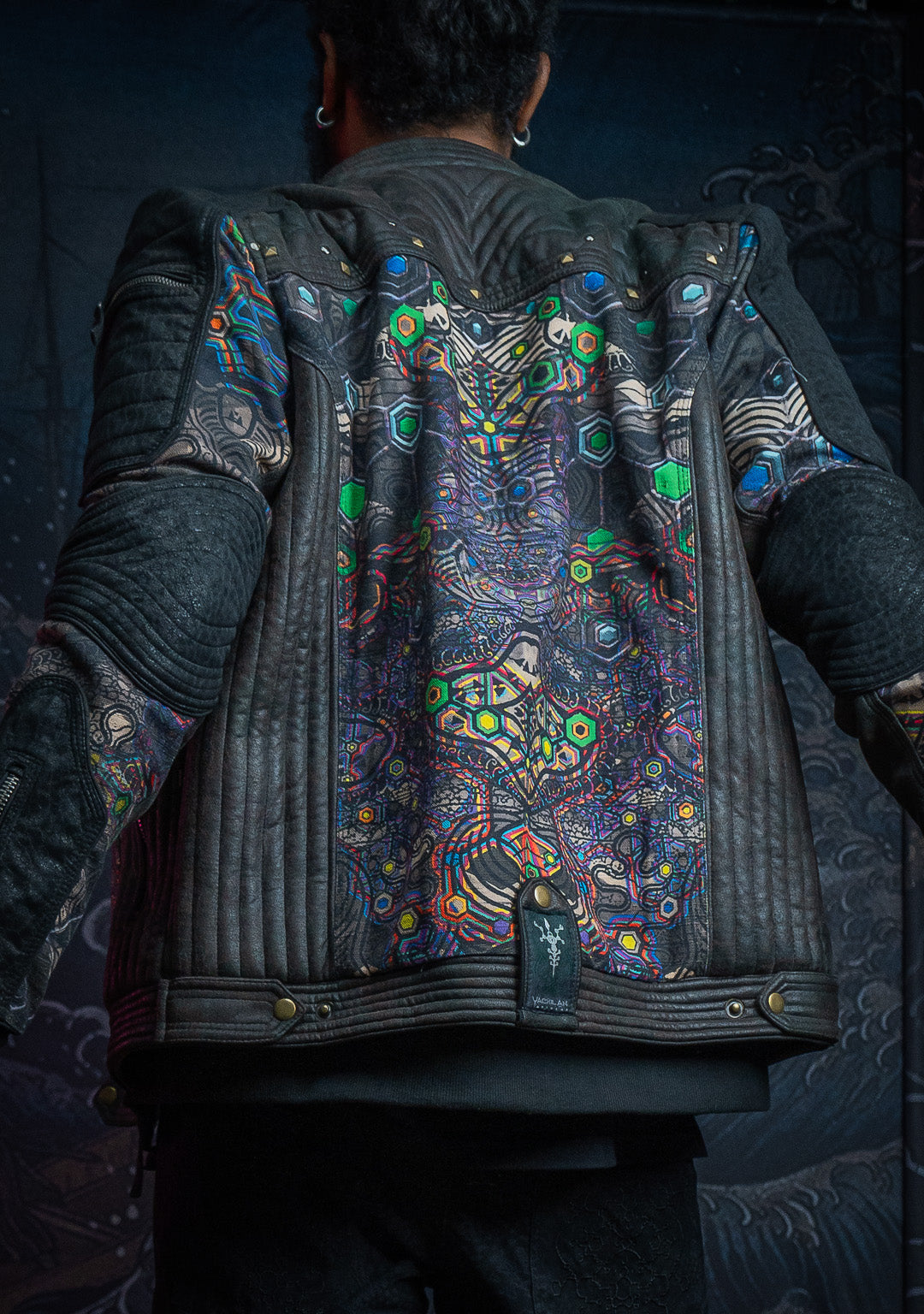 Jacket Men SAMURAI SHAMAN / Fake Leather / Waterproof Linen - PSYGALAK