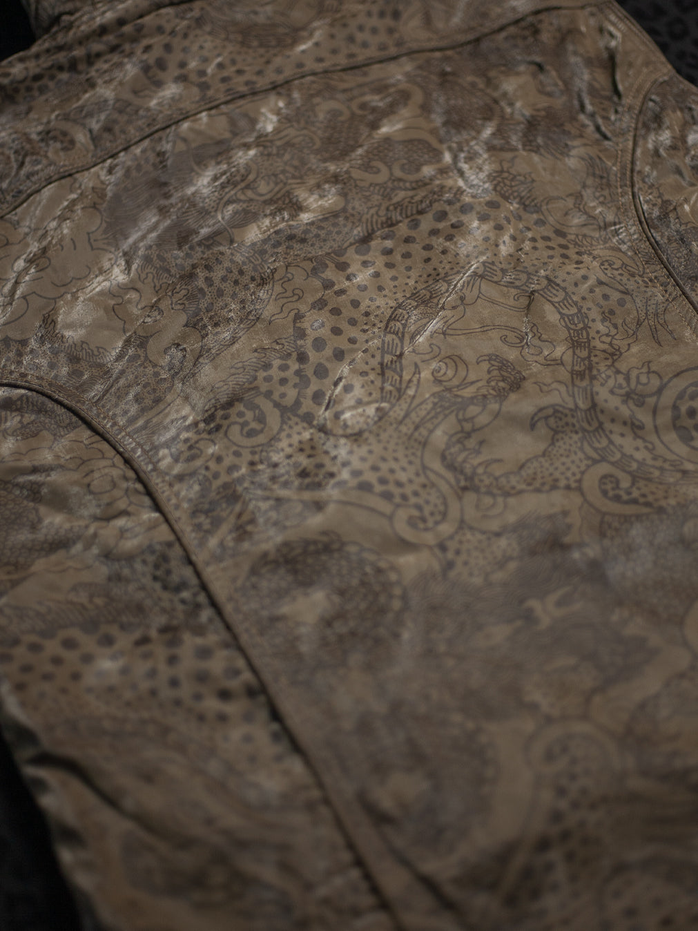 Sleeveless Jacket Men  / Waterproof Poliamide Viscose - DRAGONS Olive Flakes