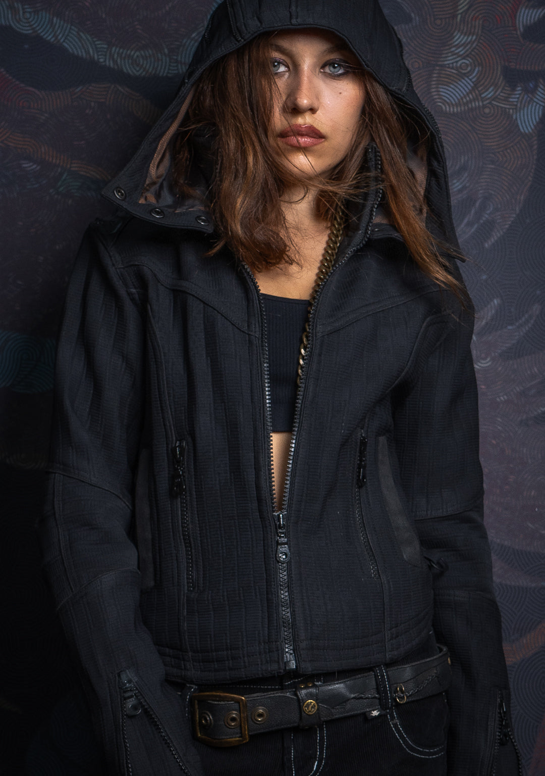 Hooded Jacket Woman / Alien High Tech - DARK ASH DRAGONS