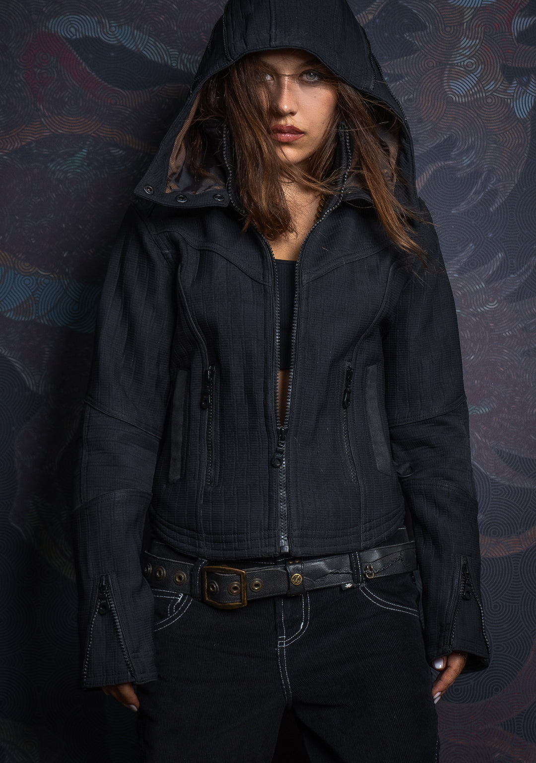 Hooded Jacket Woman / Alien High Tech - DARK ASH DRAGONS