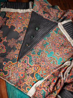 Crop Jacket Woman Neotokyo Punk / Cotton Looper Fake Leather - ATLANTHEON