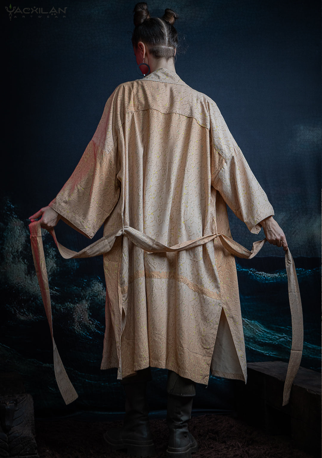 Classic Kimono / Chinese Silk  - REBIRTH OF IKARO Whitesands