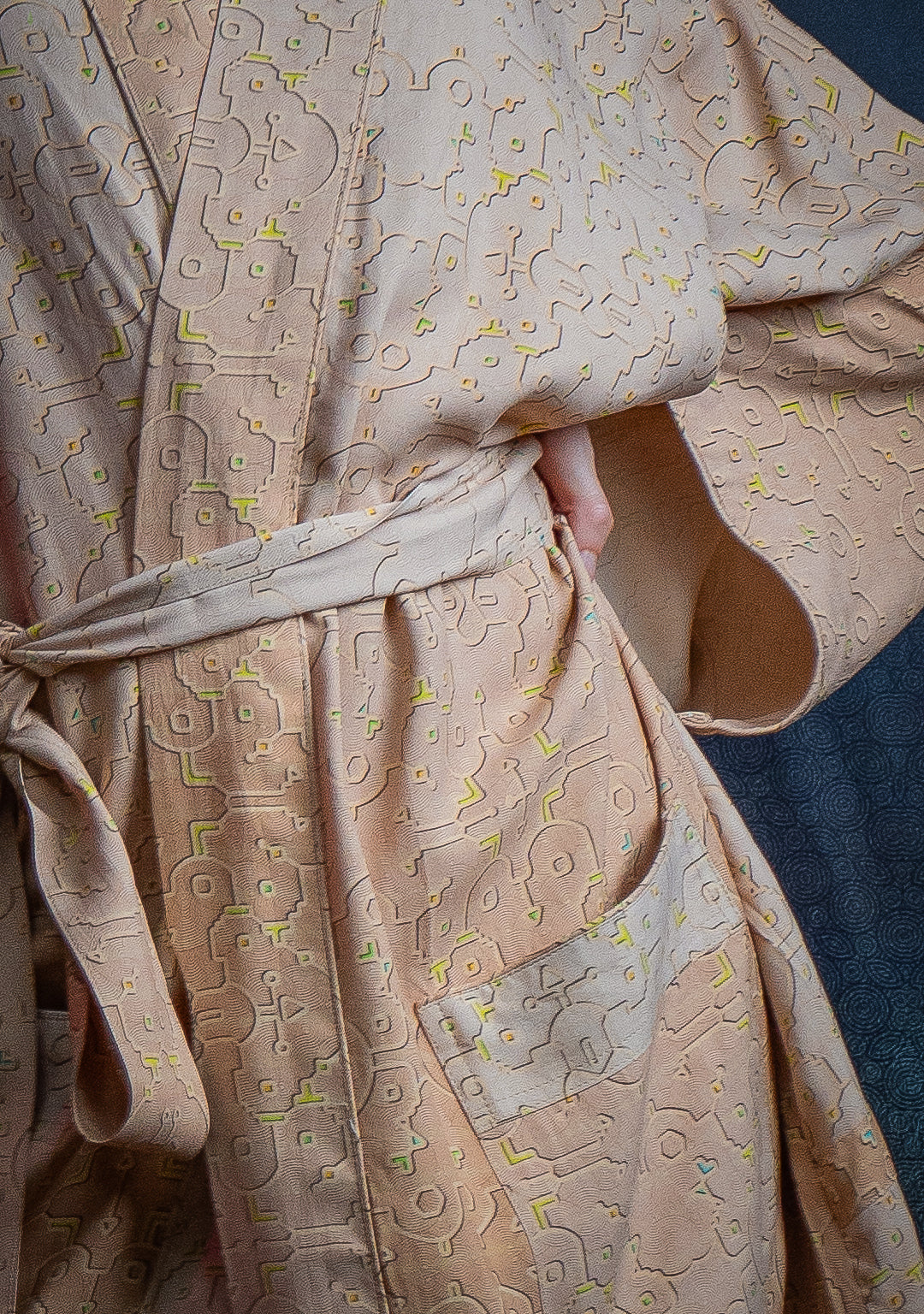 Classic Kimono / Chinese Silk  - REBIRTH OF IKARO Whitesands