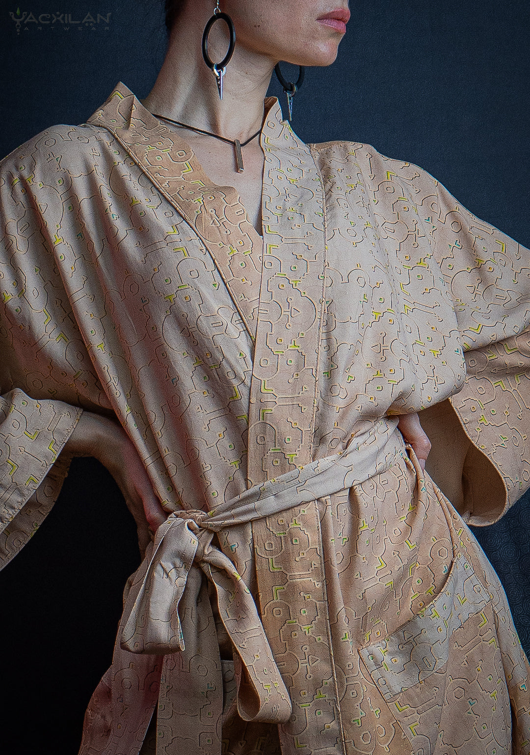 Classic Kimono / Chinese Silk  - REBIRTH OF IKARO Whitesands