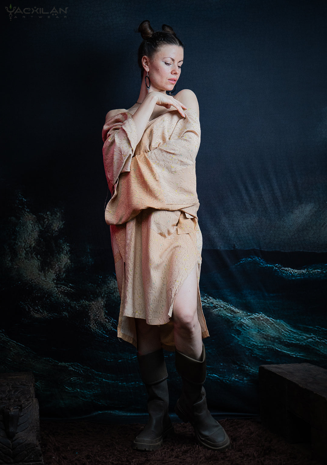 Classic Kimono / Chinese Silk  - REBIRTH OF IKARO Whitesands