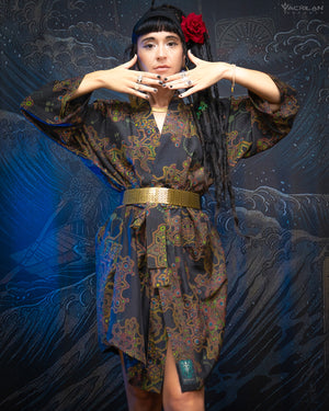 Kimono Woman Japanese Classic / Handwoven SILK - AFRODISIAKO