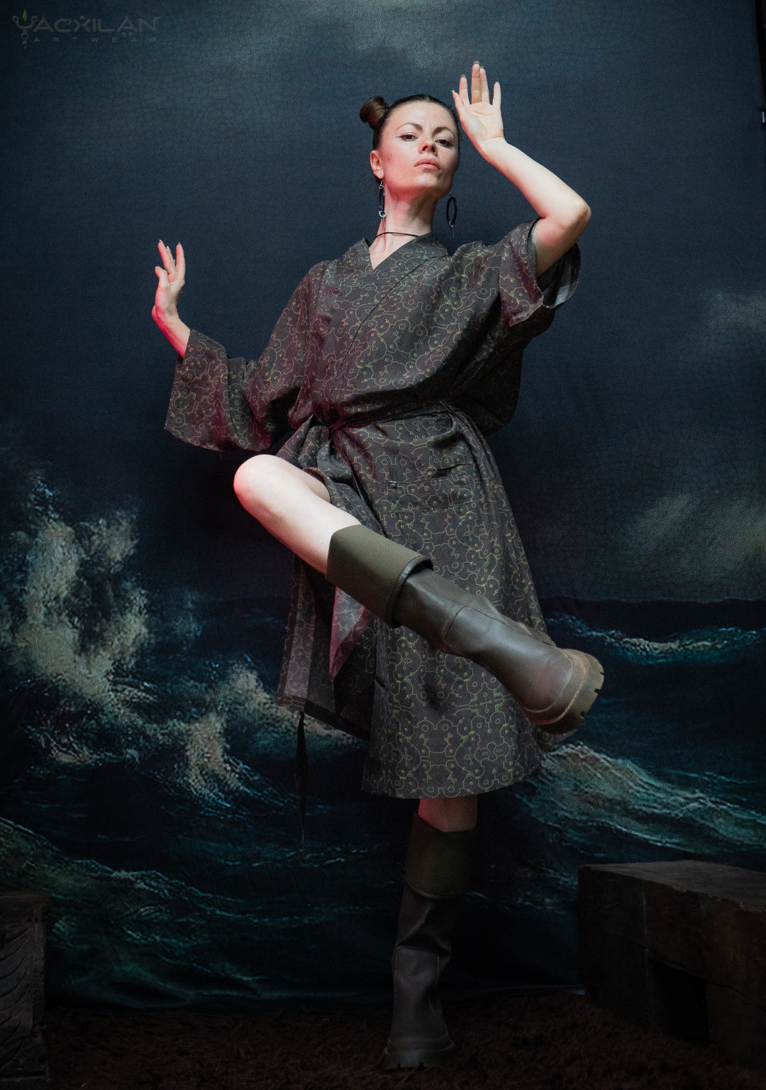 Classic Kimono / Chinese Silk  - REBIRTH OF IKARO Forest