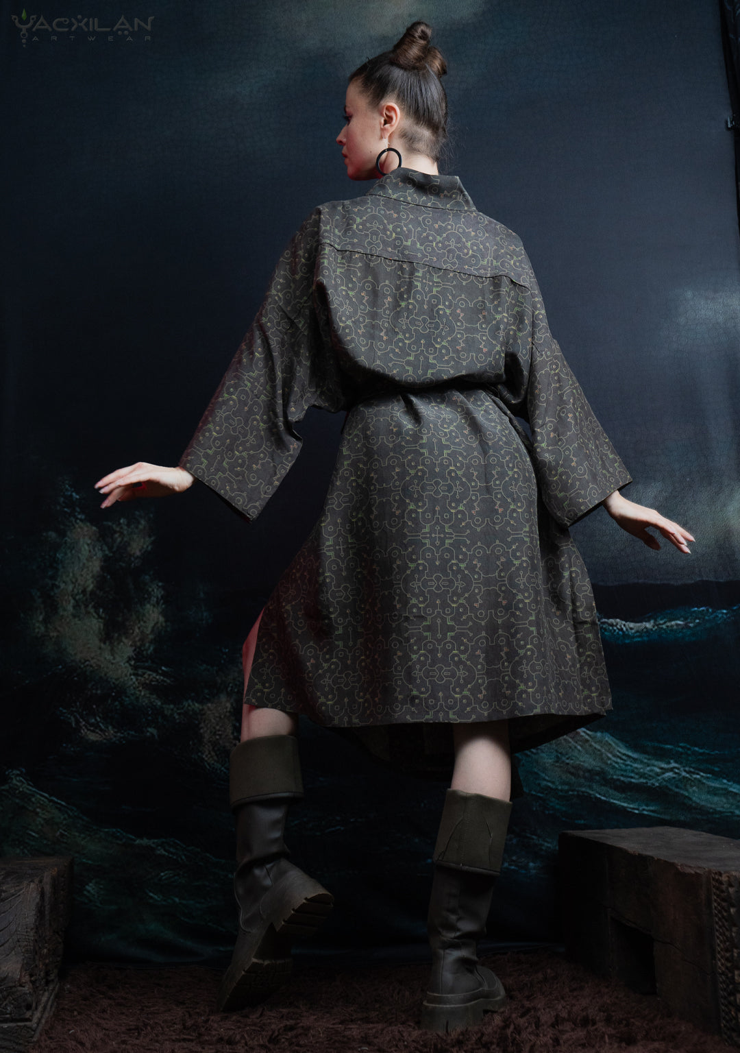 Classic Kimono / Chinese Silk  - REBIRTH OF IKARO Forest