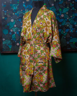 Japanese Kimono  / Viscose - PAKALS GOLD