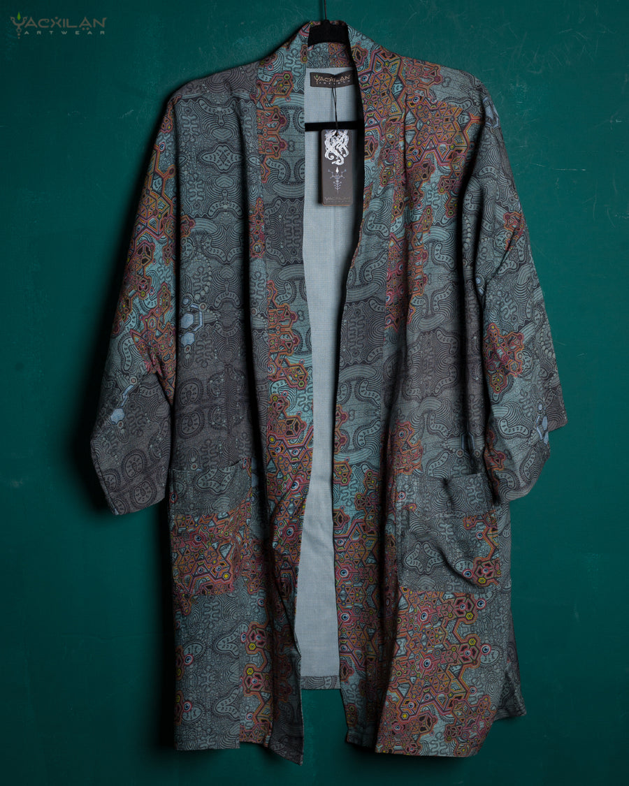 Kimono Long Chinese SILK - Blu ATLANTIS