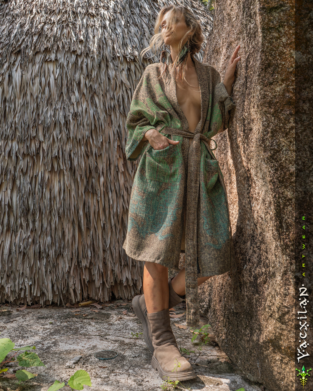 Classic Kimono / Mustard Chanel - JADEMAYANS LAGARTIKA