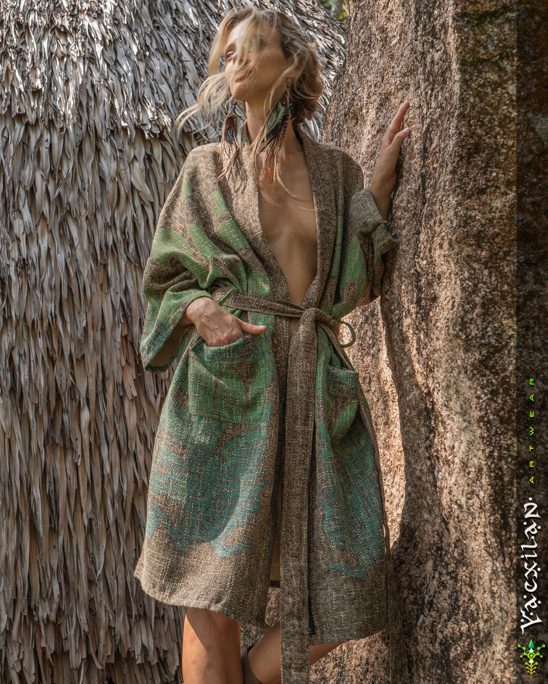 Classic Kimono / Mustard Chanel - JADEMAYANS LAGARTIKA