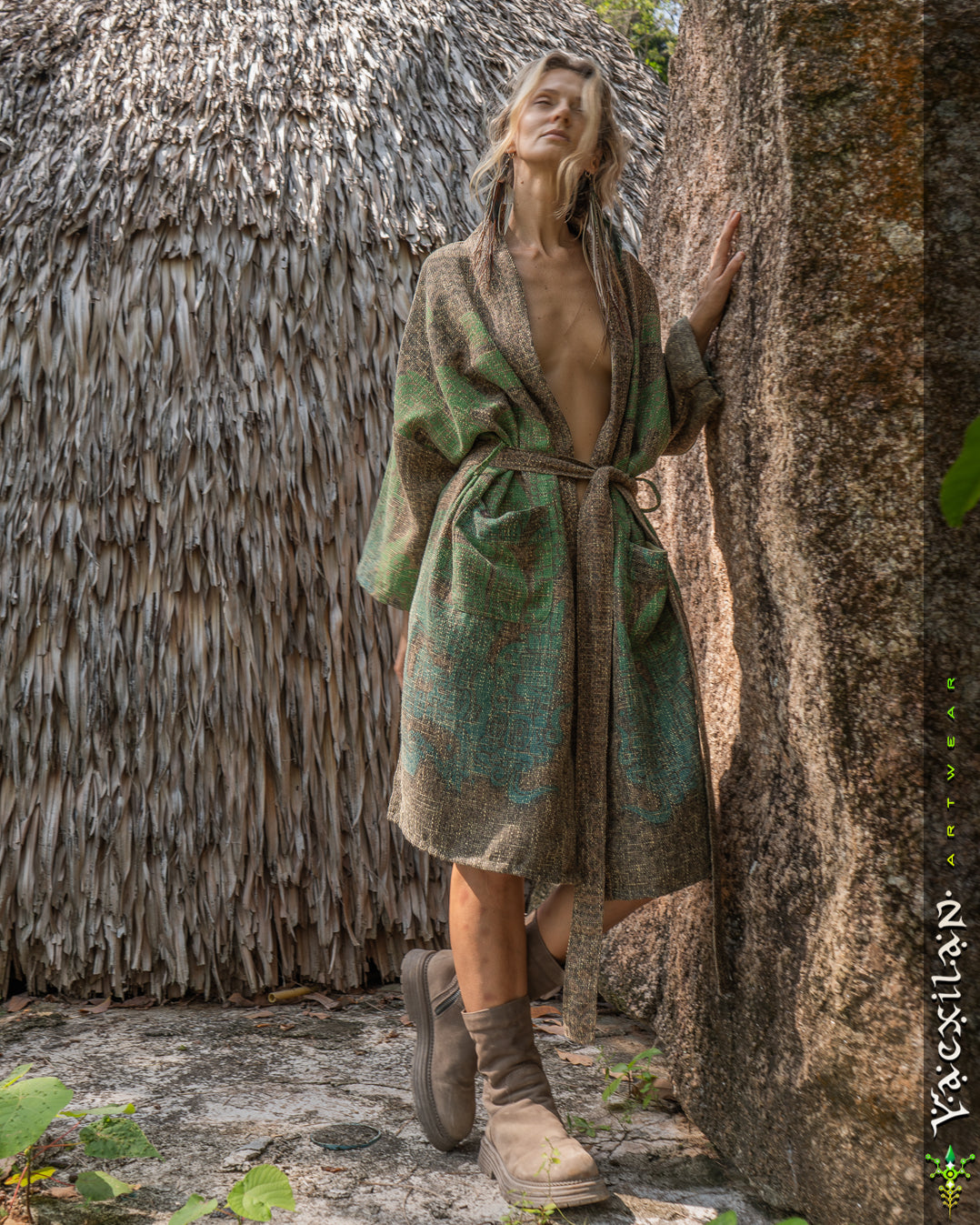 Classic Kimono / Mustard Chanel - JADEMAYANS LAGARTIKA