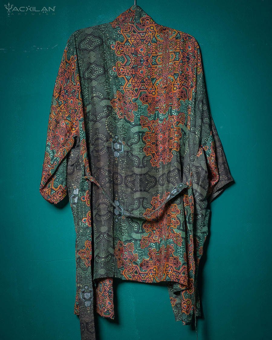 Japanese Kimono / Handwoven Dyed Silk - ATLANTIS