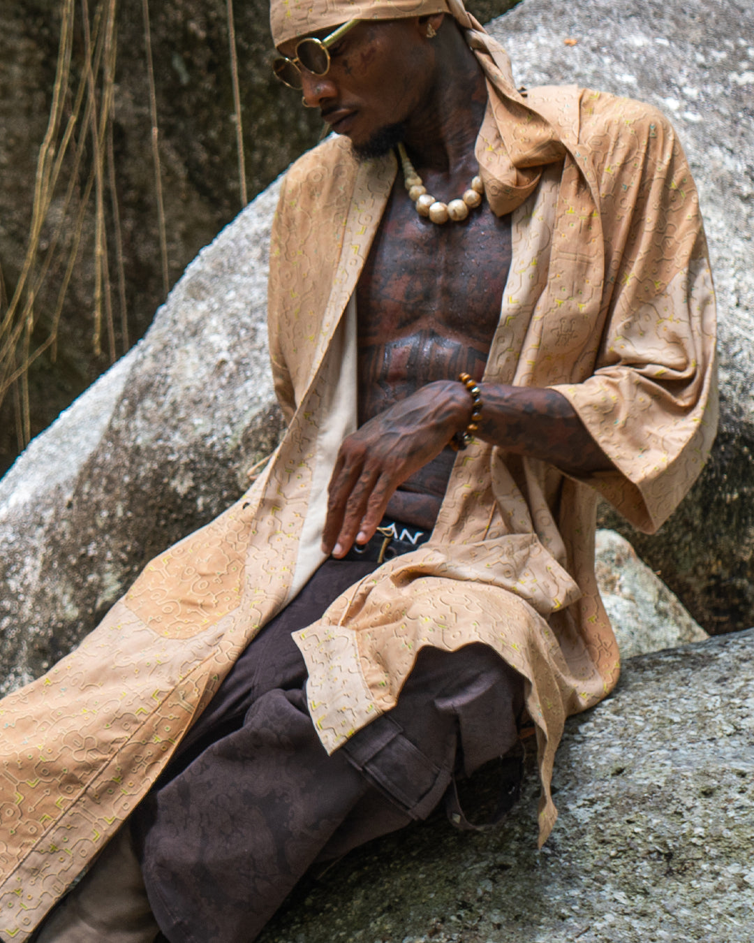 Classic Kimono / Chinese Silk  - REBIRTH OF IKARO Whitesands