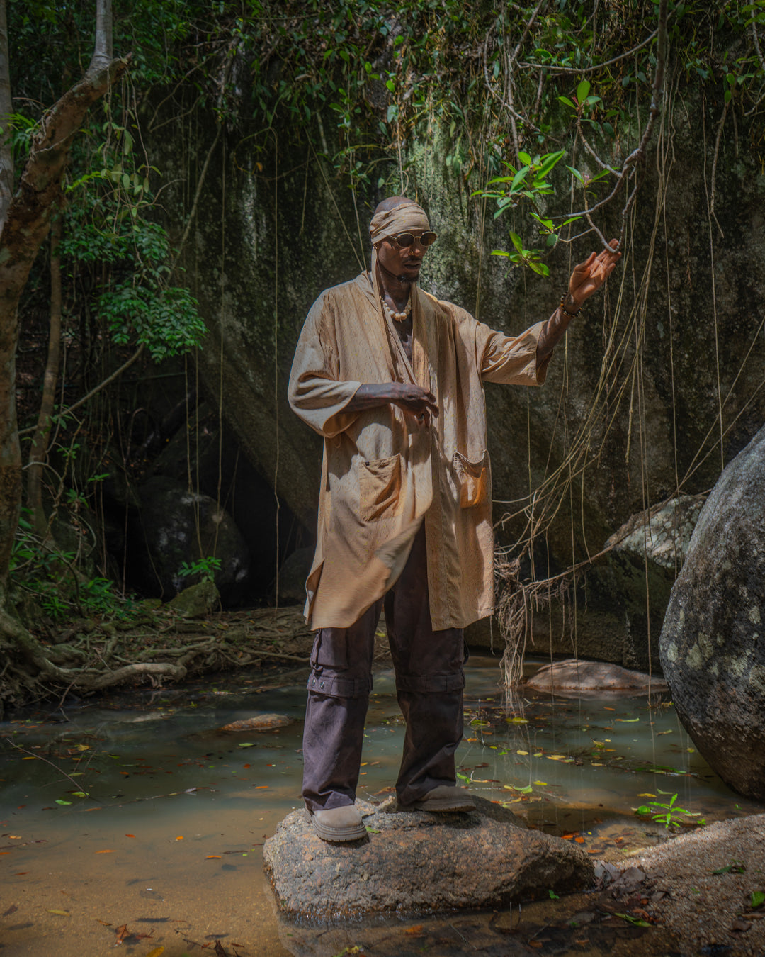 Classic Kimono / Chinese Silk  - REBIRTH OF IKARO Whitesands