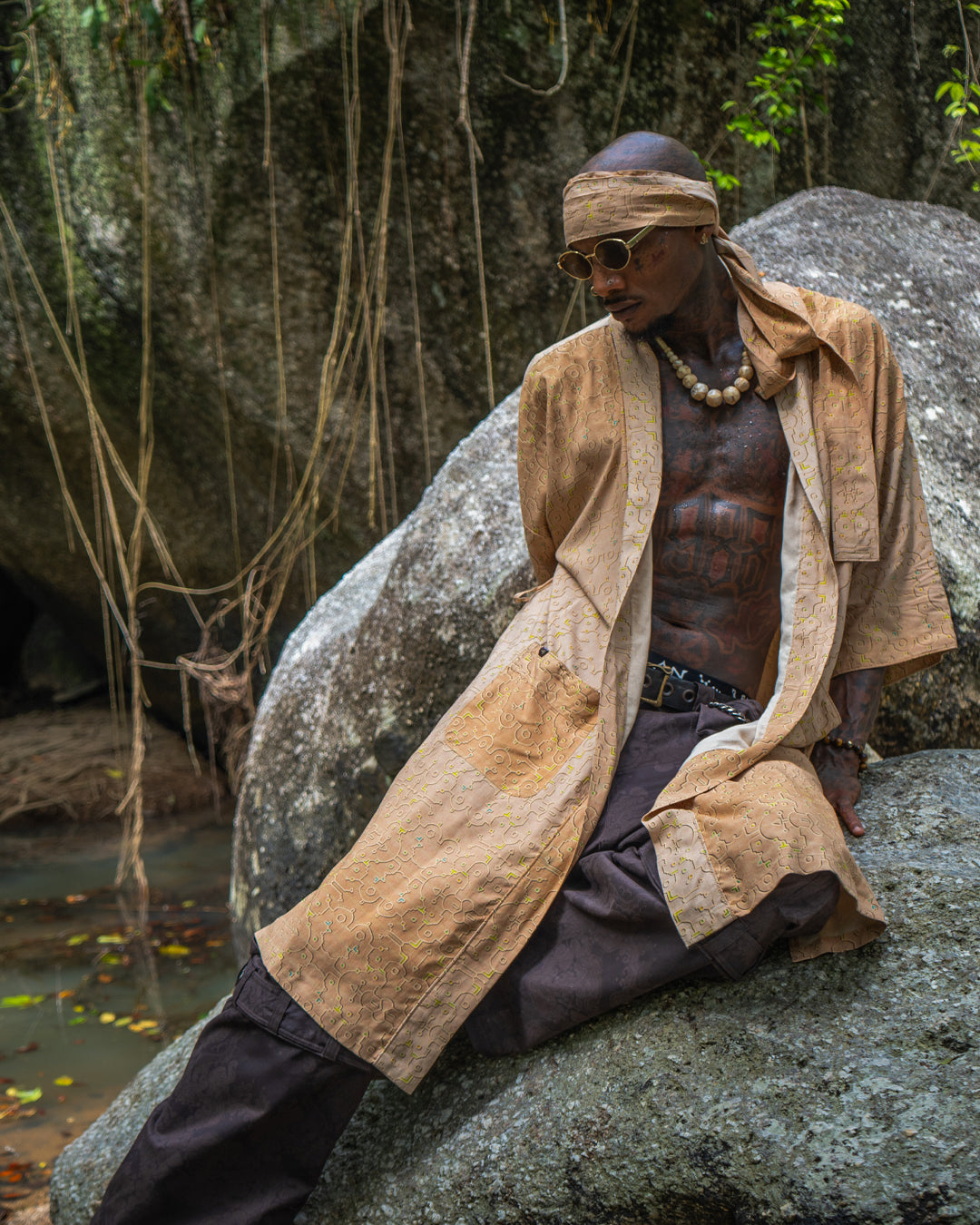 Classic Kimono / Chinese Silk  - REBIRTH OF IKARO Whitesands
