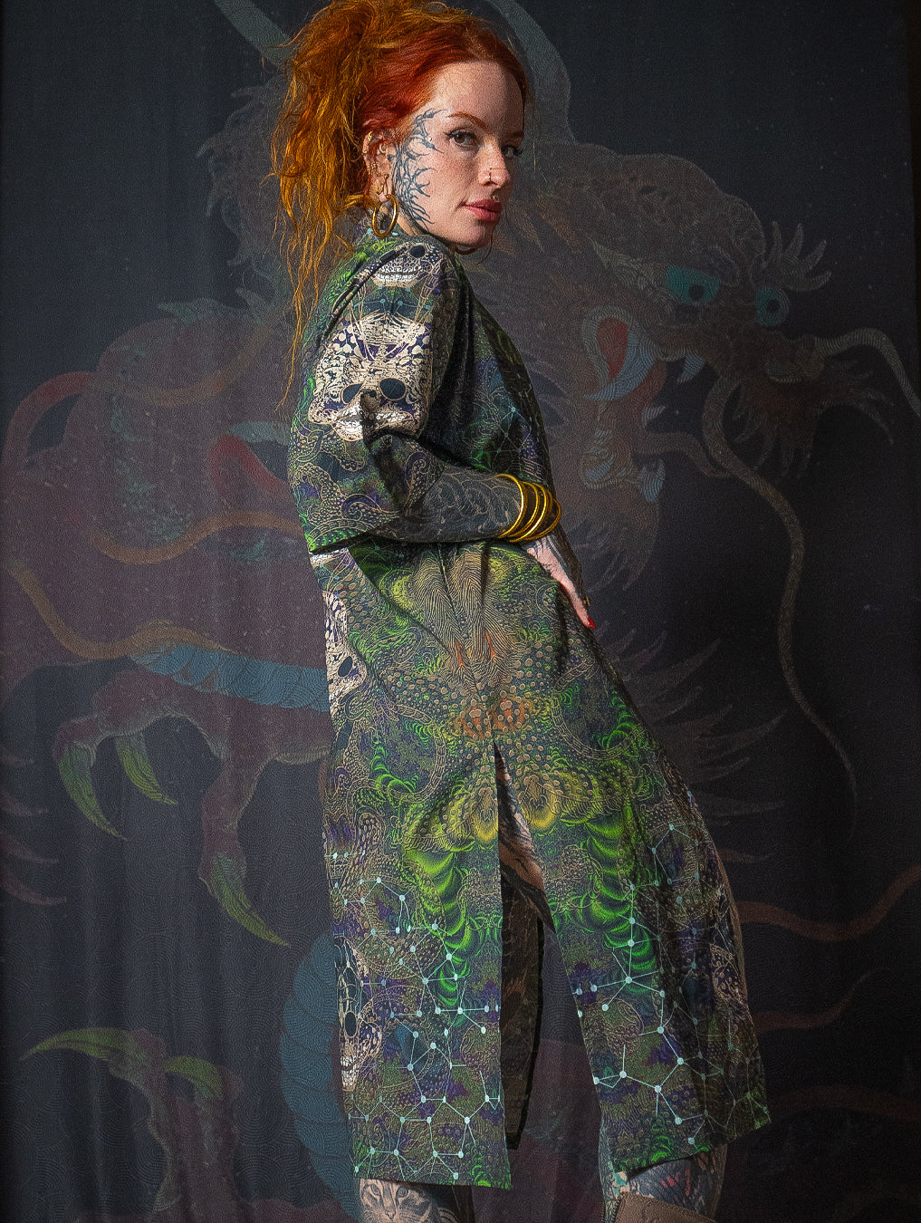 Open Kimono / Cotton - ENTMOOT SKULLS