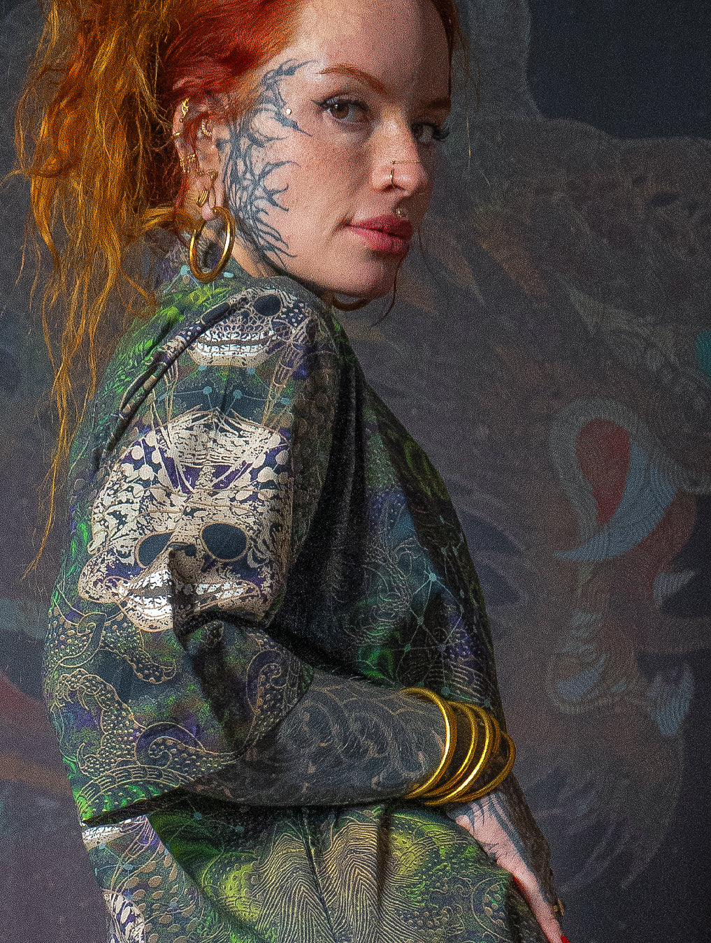 Open Kimono / Cotton - ENTMOOT SKULLS